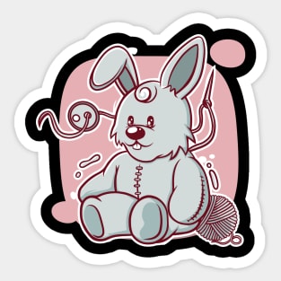 cute bunny doll Sticker